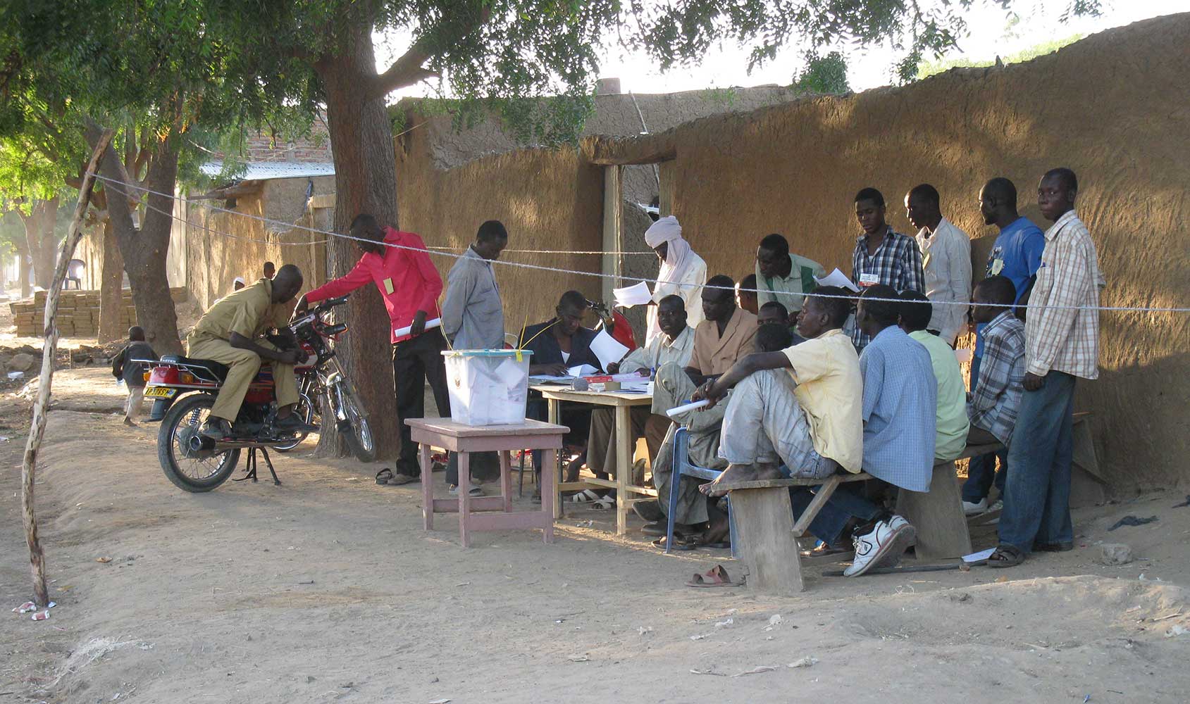 Polling station in Chad in 2011