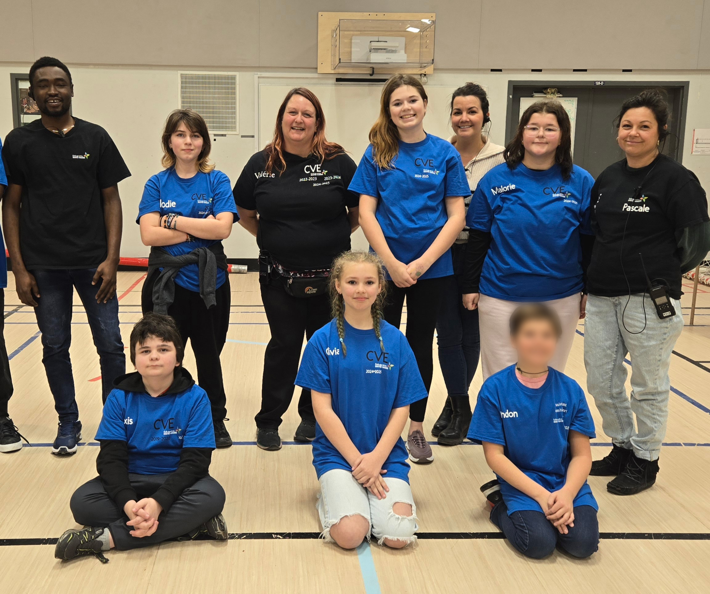 Responsables et membres du conseil d’élèves de l’école régionale des Quatre-Saisons.