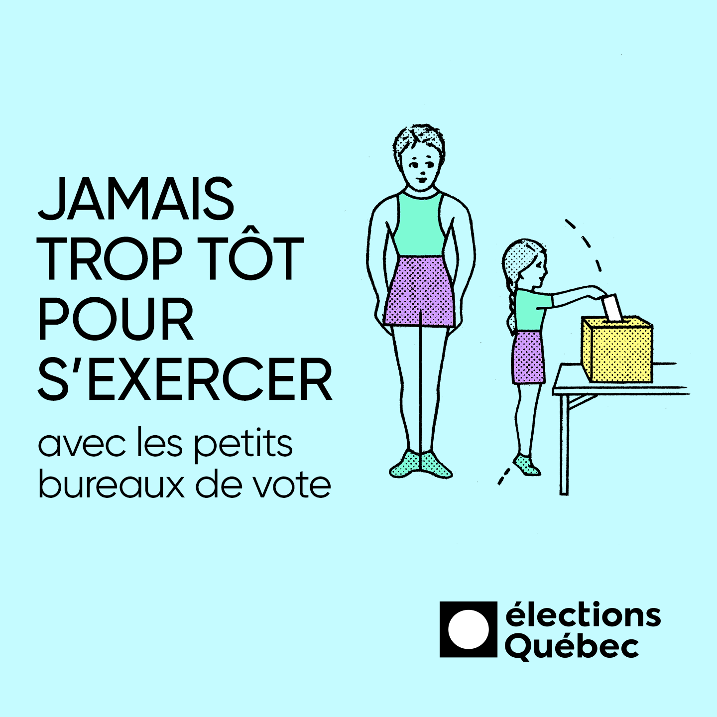 Jamais trop tôt pour s'exercer avec les petits bureaux de vote