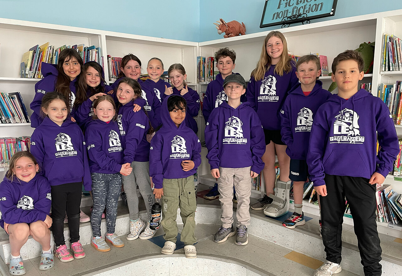 Membres du conseil d’élèves de l’école primaire de Lennoxville