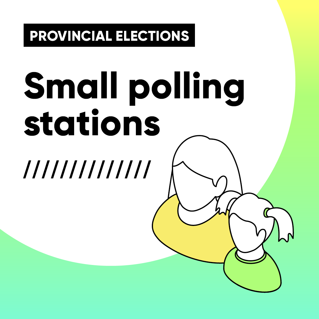 Élections provinciales 2022 - Small polling stations
