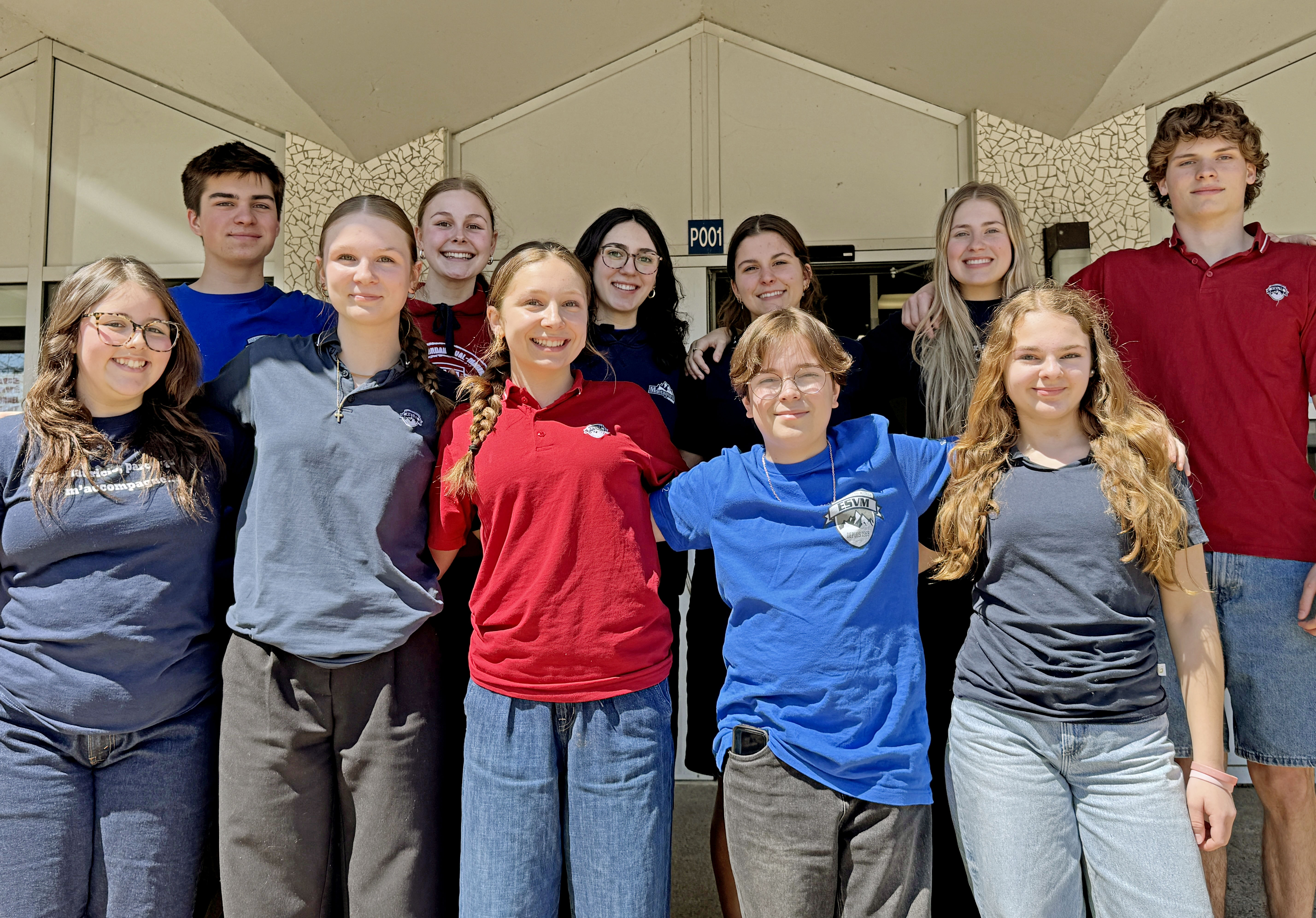 Membres du conseil d’élèves de l’école Val-Mauricie.